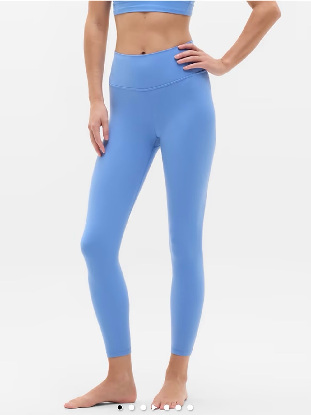 Athleta Transcend High Rise 7/8 Leggings Blue Size M